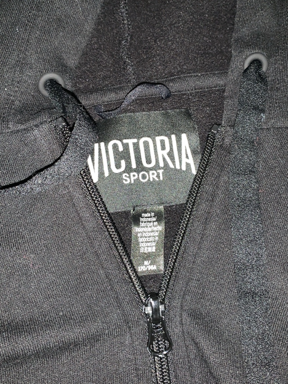 Victoria Sport Women's Black Zip-Up Hoodie